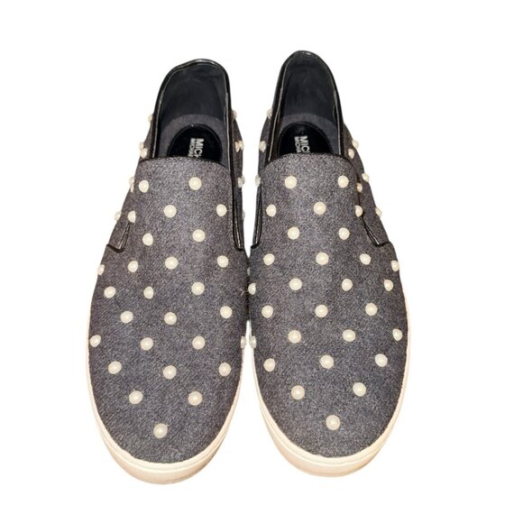 Women’s Michael Kors Keaton Embellished Flannel Slip-on Sneakers Slip On Size 11 - Picture 5 of 6